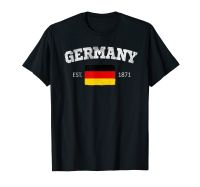 2023 newVintage Germany Independence Day Flag Est 1871 Souvenir T-Shirt Gift Hip Hop MEN WOMEN UNISEX T Shirts Size XS-5XL