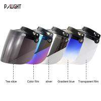 PALIGHT หมวกกันน็อคมอเตอร์ไซค์ windproof 3-SNAP Visor LENS SHIELD สำหรับการพลิกขึ้นลง