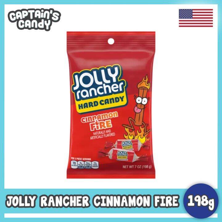 ♧Jolly Rancher Cinnamon Fire Hard Candy, 198g, 7oz♚ Lazada PH