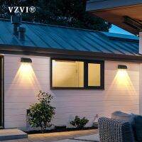 VZVI Waterproof Modern Outdoor Wall Lamp 8W Power Bright External Wall Sconces Courtyard Garden Balcony Porch Light Street Lamps