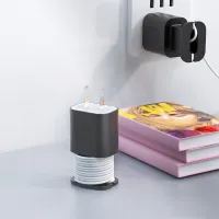 【YY】Silicone Charger Protector 20W Data Cable Bobbin Winder Wire Cord Organizer Cover for 11 12 Charger Cable Organizer