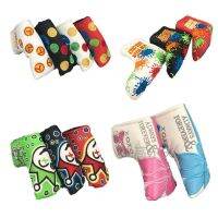 ★NEW★ Golf putter cover New strip cap set Colorful T-shaped head cover Velcro protective cover for men and women