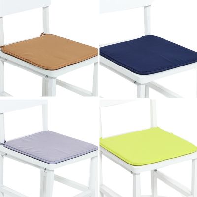 ﹍﹍ Home Chair Cushion Sponge Chair Cushion Non-slip Kitchen Table Chair Cushion Solid Colour Square Student Seat Cushion