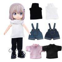 เครื่องแบบแฟชั่น SATURATE82UN5 1/11 OB11Dolls กางเกงเสื้อยืดเหมาะสำหรับ Obitsu11เสื้อผ้า Boneka เสื้อสเวตเตอร์เสื้อกั๊กกางเกงแฟชั่นกางเกงยีนส์