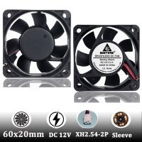 200pcs Gdstime 60mm cooler fan 12V DC 60X60X25mm Brushless 2pin For Computer PC Case Cooling Cooling Fans