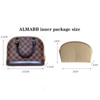 เหมาะสำหรับ Alma BB ใส่กระเป๋าออแกไนเซอร์แต่งหน้ากระเป๋าถือออแกไนเซอร์ Travel Inner Purse Portable Cosmetic Base Shaper Shell Organizerhot