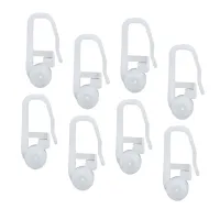 Curtain Hooks Track Glider Rail Roller Carrier Rollers Sliding Shower Wheel Pulley Ceiling Runner Rod Drapery Slides Gliders