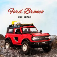 【MagicT】1:32 Scale Ford Bronco Zinc Alloy Model Car W/ Light &amp; Sound &amp; Pull-Back Die Cast Toys Gifts Collections Decoration For Boys