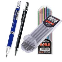 Office Mechanical Pencils 2.0 mm 2B Lead Holder Drafting Drawing Pencil Set 10/12 Pieces Leads Writing School Gifts Stationery
