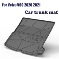 Atreus ด้านหลังรถยนต์พรมกระโปรงหลังรถสำหรับ Volvo V60 2020 2021กันน้ำ Anti-Slip รถพรมกระโปรงหลังรถถาดพรมปูพื้น Pad ไลเนอร์กระบะอุปกรณ์เสริม