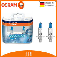 OSRAM 2PCS รถ H7 H4 H1 H11 HB3 9005 ‑ 9006ไฟหน้าฮาโลเจน Hilo Beam 5300K 12V 55W Cool Blue Hyper หลอดไฟสีขาว