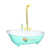 Bird Bathtub Pool for Shower Multifunctional Shower Box Pet Pool Birdbath Bowl w/ Fountain Small Animals Parrot Birds Shower Bathing Tubs for Bird Cockatiel Birds Green Bird Baths heathly