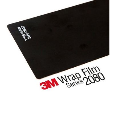 3M Wrap Film series 2080 สติ๊กเกอร์ติดรถสีดำด้าน (100cm.x152cm.)