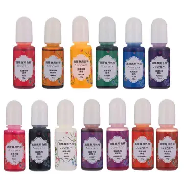 Epoxy Resin Pigment-26 Colors Transparent Non Toxic UV Epoxy Resin Dye  Liquid for UV Resin Coloring Resin Jewelry Making