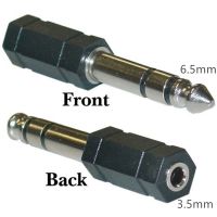 【cw】 3.5mm to 6.5mm Audio Adapter 6.5 Male Plug 3.5 Female Jack Connector Adaptor