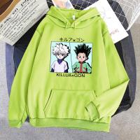 Killua Hoodie Print Hunter X Hunter Winter Anime Hoodies Unisex Gon Fashion Sweatshirt Women/Men Loose Hip Hop Streetwear Warm Size Xxs-4Xl