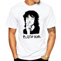 เสื้อยืดผู้ชายมีอารมณ์ขัน La Maxpa เสื้อยืด Viktor Tsoi