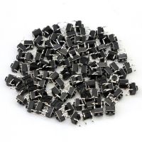 100pcs/lot Mini Micro Momentary Tactile Push Button Switch 6*6*5mm 4 pin ON/OFF keys button DIP 6x6x5mm Electrical Circuitry  Parts