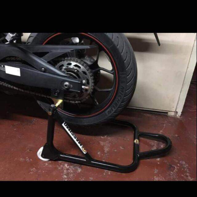 big black bike paddock stand