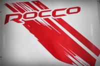 สติกเกอร์ท้าย revo rocco  สีแดง