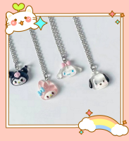 Sanrio Cinnamoroll สร้อยคอ Kuromi สร้อยคออะนิเมะ Hello Kitty ของฉันสำหรับเพื่อนคู่การ์ตูนโซ่ของขวัญจี้เครื่องประดับ