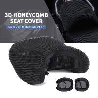 Motorcycle Anti-Slip 3D Mesh Fabric Seat Cover Breathable Waterproof Cushion For Ducati Multistrada V4 S V4S 2021 2022 2023 -