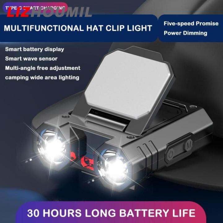 lizhoumil-ไฟกิ๊บติดหมวกอเนกประสงค์ไฟหน้ารถมอเตอร์ไซค์แบบ-led-ชาร์จ-usb-ไฟฉุกเฉินกลางแจ้งสำหรับตั้งแคมป์กลางคืนตกปลา