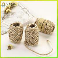 VHGG 5/10M/Roll 0.5mm Wedding Decor Ornament Lace Rustic Jute Burlap Rolls Fish Silk Rope Hessian Ribbon Trims Tape