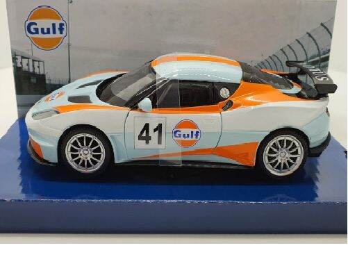 โมเดลรถแข่ง-no-79660-lotus-evora-gt4-41-สีฟ้า-อัตราส่วน-1-24-จำลองเหมือนจริง-ผลิตจากโลหะผสม-diecast-model-ประตูรถเปิดซ้ายขวาได้