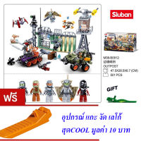 ND THAILAND ของเล่นเด็ก ตัวต่อเลโก้ เลโก้ อวกาศ หุ่นยนต์อวกาศ Sluban ATOMIC STORM 501 PCS M38-B0912