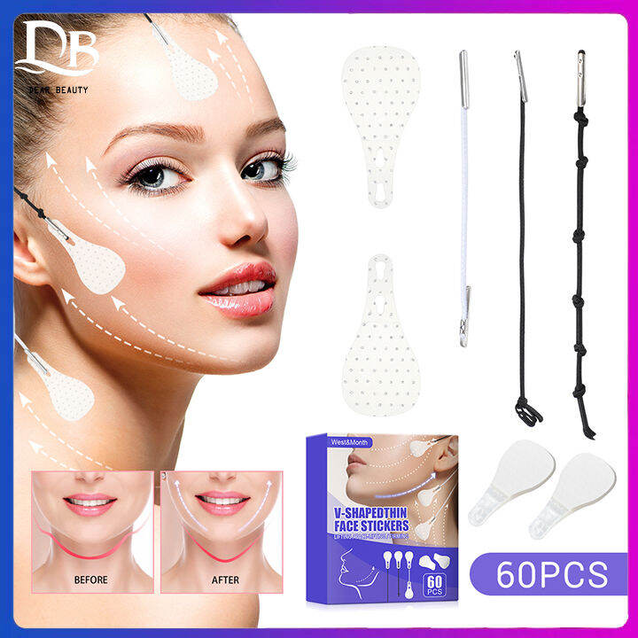 Dearbeauty 60Pcs V-shaped Face Lifting Sticker Facial Lifting Patch ...