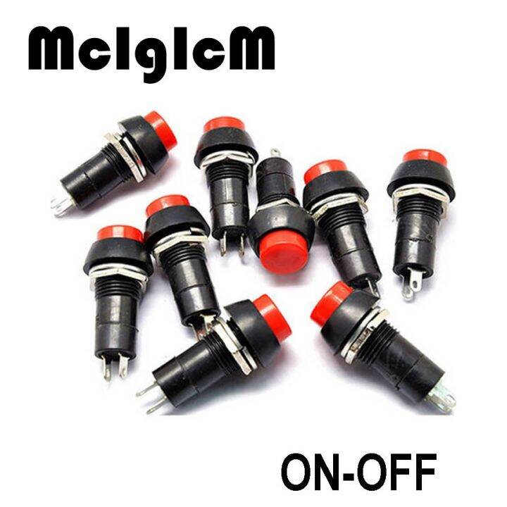 ล็อคตัวเอง-pbs-11a-ปุ่มสวิตช์สวิตช์3a-250v-สีแดง