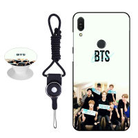 เคสโทรศัพท์ BTS,เคสซิลิโคนนิ่มสำหรับ Asus Zenfone Max Pro (M1) (ZB601KL)/X00TD พร้อมแหวนลายเดียวกันและเชือก