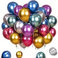 100pcs 5 Inch Metal Color Balloons With Roll Of Glue Dots Birthday Wedding Balloon Arch Party Decorations