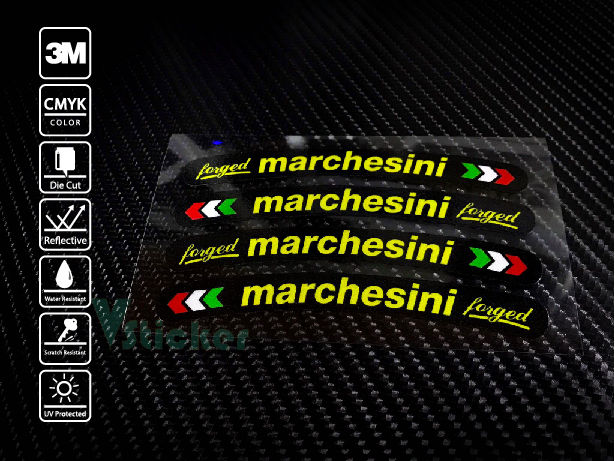สติ๊กเกอร์ Sticker ขอบล้อ Marchesini 013