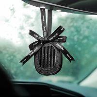 【DT】  hotFashion Car Rearview Mirror Aromatherapy Pendant Ribbon Solid Perfume Hanging Decoration Car Interior Air Freshener Accessories