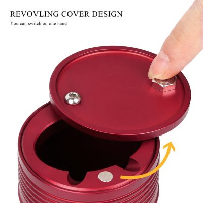 hot！【DT】▦  New Car Ashtray Aluminum Alloy Ash Holder Smokers Tools Smokeless Cup Smoke RemoverTH