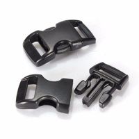 10pcs/pack Piastic Side Release Buckle Curved 550 Paracord Bracelet Dog Collar Backpack Strap Webbing 10mm 15mm 20mm 25mm