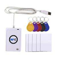 เครื่องเครื่องถ่ายเอกสารบัตร RFID 13.56Mhz สำหรับ ACR122U USB เครื่องอ่าน NFC เครื่องทำสำเนาสำหรับ NFC (ISO/IEC18092) แท็ก + แท็ก Uidแบบเปลี่ยนได้5ชิ้น