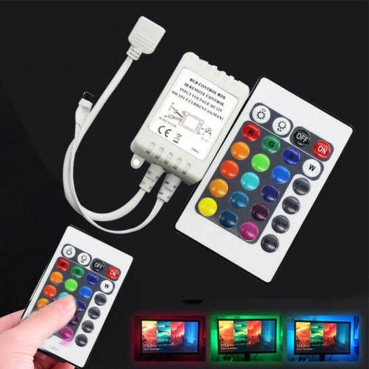 LED Strip Light RGB Control Box One OutPut 1 Set 24 Keys IR Remote