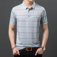 Ymwmhu Plaid Polo Shirt Men Short Sleeve White Thin Summer Polo Shirt for Men Striped Clothes Streetwear Male Shirt Plus Size