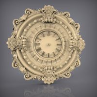 【⊕Good quality⊕】 shen1817474 Relief โมเดล Stl สำหรับเราเตอร์ Cnc เครื่องพิมพ์3d Artcam Aspire Clock_ 62