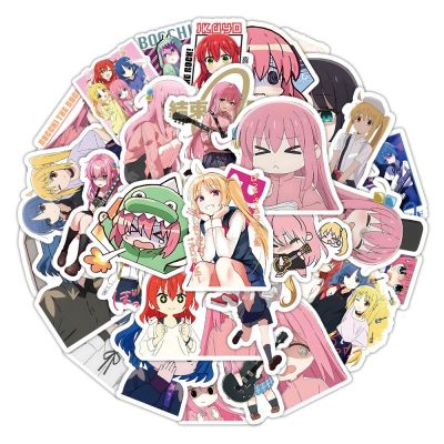 10/60Pcs BOCCHI THE ROCK! Anime Stickers Cute Sticker Diy Diary Planner Decoration Sticker Scrapbooking Stationery Kids Toys Stickers Labels