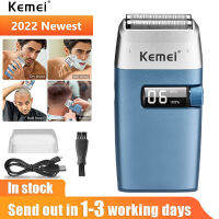 Kemei เครื่องโกนหนวดไฟฟ้าครบ3385,เครื่องโกนหนวดตาข่ายฟอยล์แบบชาร์จไฟได้มี USB สำหรับผู้ชาย