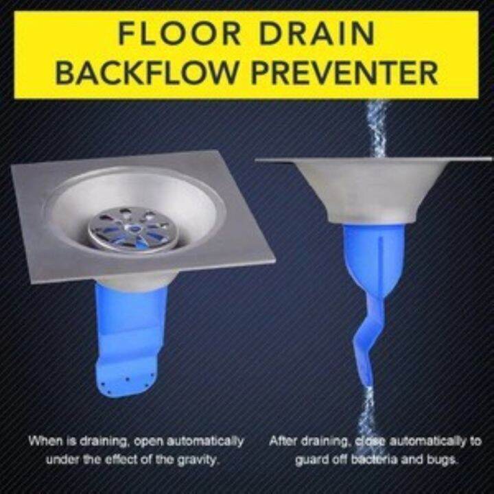 Floor Drain Backflow Preventer Adjustable Silicone Sink Strainer Cover