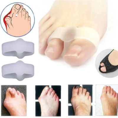 ☜▫ Corrector Pain Relief Stretchers Bunion Toe Separators Gel Straighteners 2 Holes