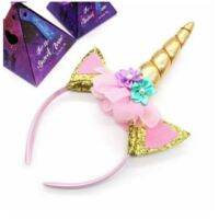 （A VOGUE）﹍☄™ Unicorn Party Supplies Birthday Hair Band Fancy Decorations needs Kids Headwear Hairbands