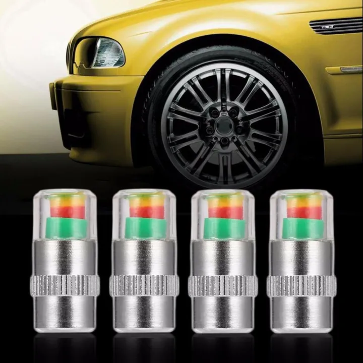 CPioneer Auto Tire Pressure Monitor Valve Stem Caps Alert Indicator