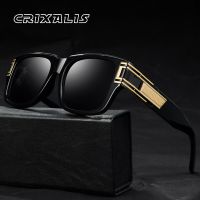 CRIXALIS Vintage Steampunk Sunglasses Men Luxury Brand Designer Oversize Sun Glasses Women Retro Shades UV400 zonnebril dames