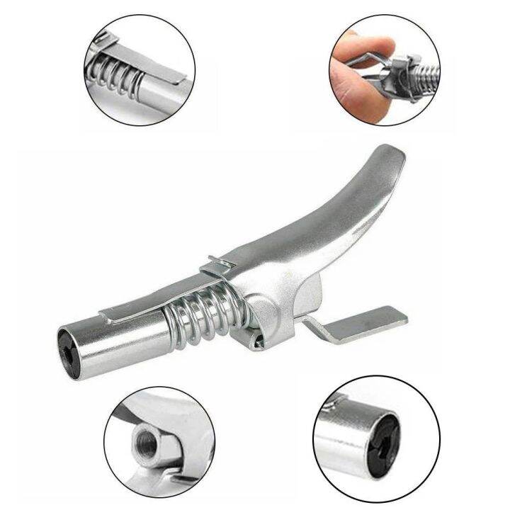 Universal 1/8" Grease Gun Coupler Lock SelfLocking NonLeaking Quick
